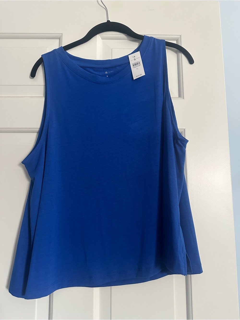 Lou and Grey NWT Women’s Sleeveless Scoop Neck Tank Top - Blue